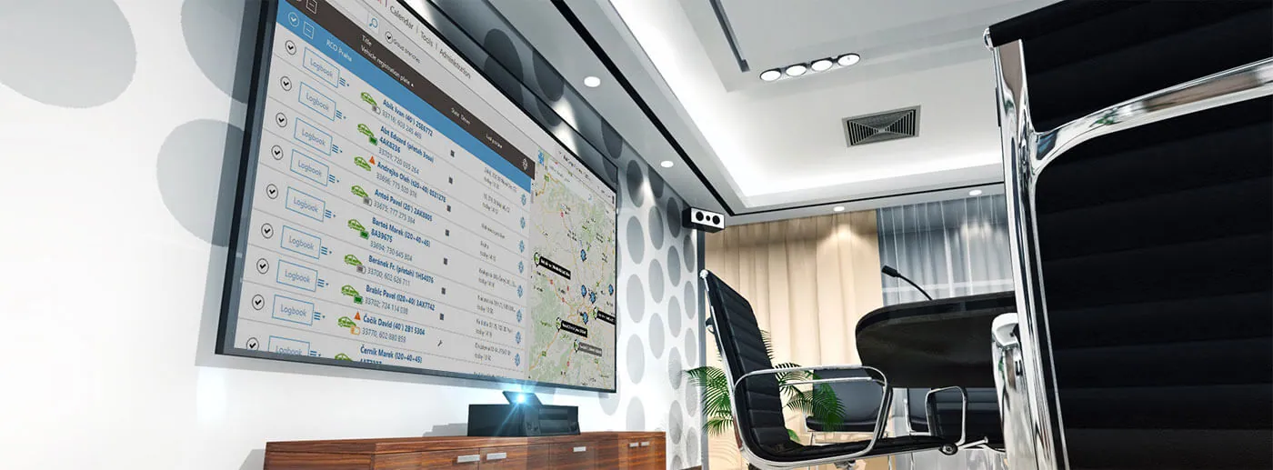 Interactive map directly on main screen